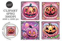 Halloween Postage Stamps Clipart Product Image 1