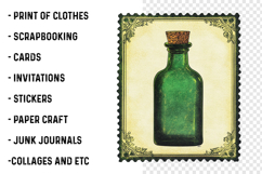 Halloween Postage Stamps Clipart Png Product Image 2