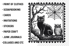 Halloween Postage Stamps Clipart Png Product Image 2