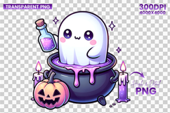 halloween potion ghost png, potion brewing ghost clipart, witchy halloween sublimation, cauldron ghost png, spooky cute potion ghost, halloween sublimation clipart, magical halloween ghost design, kawaii halloween ghost png, potion cauldron halloween clip