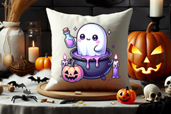 halloween potion ghost png, potion brewing ghost clipart, witchy halloween sublimation, cauldron ghost png, spooky cute potion ghost, halloween sublimation clipart, magical halloween ghost design, kawaii halloween ghost png, potion cauldron halloween clip