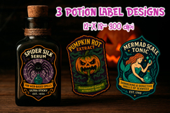 Potion Label Sticker Bundle PNG | Spooky Halloween Designs Product Image 6