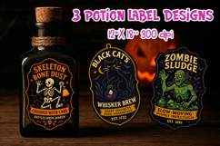 Potion Label Sticker Bundle PNG | Spooky Halloween Designs Product Image 7