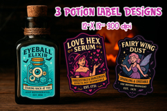 Potion Label Sticker Bundle PNG | Spooky Halloween Designs Product Image 8