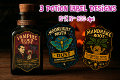 Potion Labels Printable | Halloween Stickers PNG Product Image 1