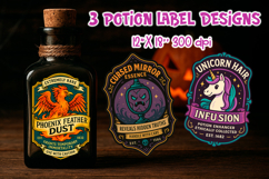 Potion Labels Printable | Halloween Stickers PNG Product Image 1