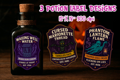 Potion Label Sticker Bundle PNG | Spooky Halloween Designs Product Image 13