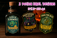 Potion Labels Printable | Halloween Stickers PNG Product Image 1