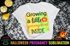 HALLOWEEN PREGNANCY ANNOUNCEMENT SUBLIMATION