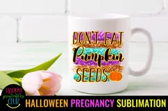 HALLOWEEN PREGNANCY ANNOUNCEMENT SUBLIMATION