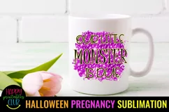 HALLOWEEN PREGNANCY ANNOUNCEMENT SUBLIMATION