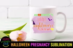 HALLOWEEN PREGNANCY ANNOUNCEMENT SUBLIMATION