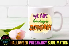 HALLOWEEN PREGNANCY ANNOUNCEMENT SUBLIMATION