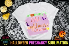 HALLOWEEN PREGNANCY ANNOUNCEMENT SUBLIMATION