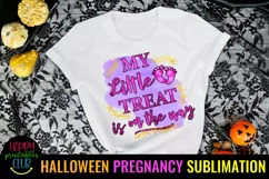 HALLOWEEN PREGNANCY ANNOUNCEMENT SUBLIMATION