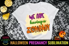 HALLOWEEN PREGNANCY ANNOUNCEMENT SUBLIMATION