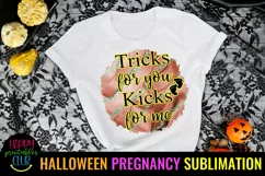 HALLOWEEN PREGNANCY ANNOUNCEMENT SUBLIMATION