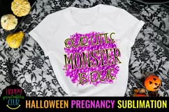 HALLOWEEN PREGNANCY ANNOUNCEMENT SUBLIMATION