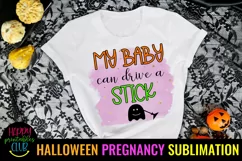 HALLOWEEN PREGNANCY ANNOUNCEMENT SUBLIMATION