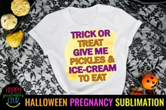HALLOWEEN PREGNANCY ANNOUNCEMENT SUBLIMATION