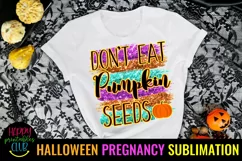 HALLOWEEN PREGNANCY ANNOUNCEMENT SUBLIMATION