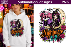 Pretty Little Nightmare | Gothic Witch Sublimation Product Image 1