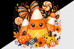 Halloween tumbler, mug wrap, clipart sublimation design Product Image 2
