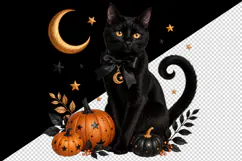 Halloween tumbler, mug wrap, clipart sublimation design Product Image 2
