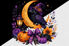 Halloween tumbler, mug wrap, clipart sublimation design Product Image 2