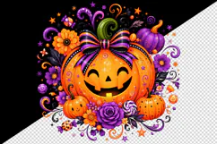 Halloween tumbler, mug wrap, clipart sublimation design Product Image 2