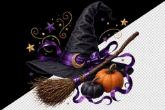 Halloween tumbler, mug wrap, clipart sublimation design Product Image 2
