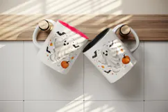 Halloween tumbler, mug wrap, clipart sublimation design Product Image 3