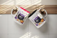 Halloween tumbler, mug wrap, clipart sublimation design Product Image 3