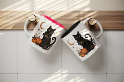 Halloween tumbler, mug wrap, clipart sublimation design Product Image 3