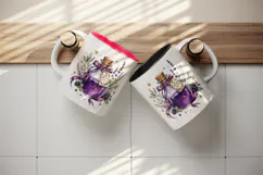 Halloween tumbler, mug wrap, clipart sublimation design Product Image 3
