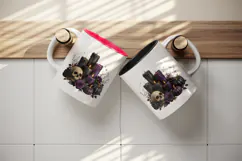Halloween tumbler, mug wrap, clipart sublimation design Product Image 3