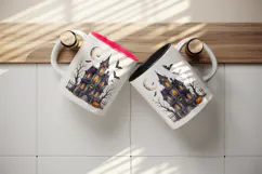 Halloween tumbler, mug wrap, clipart sublimation design Product Image 3