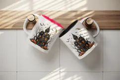 Halloween tumbler, mug wrap, clipart sublimation design Product Image 3