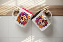 Halloween tumbler, mug wrap, clipart sublimation design Product Image 3