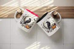 Halloween tumbler, mug wrap, clipart sublimation design Product Image 3