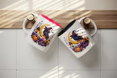 Halloween tumbler, mug wrap, clipart sublimation design Product Image 3