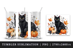 Halloween tumbler, mug wrap, clipart sublimation design Product Image 4