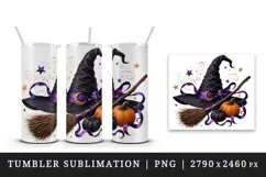 Halloween tumbler, mug wrap, clipart sublimation design Product Image 4