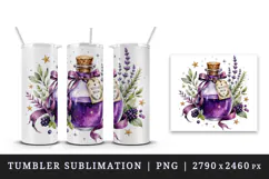 Halloween tumbler, mug wrap, clipart sublimation design Product Image 4