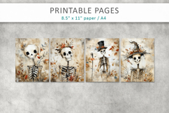 halloween junk journal, skeleton printable Product Image 2