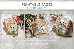 halloween junk journal, skeleton printable Product Image 7