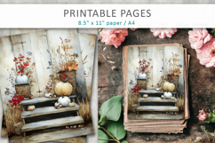 halloween junk journal, vintage illustrations Product Image 3