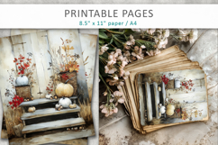 halloween junk journal, vintage illustrations Product Image 1