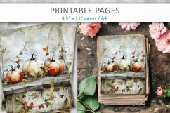 pumpkins vintage illustrations, halloween junk journal Product Image 3