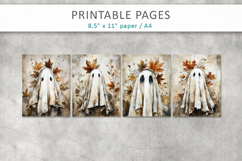 ghost vintage illustrations, halloween pages Product Image 2